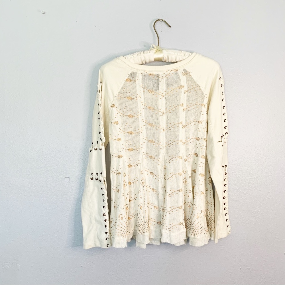 FREE PEOPLE NEW ROMANTICS HEAVY METAL Top - Picture 3 of 7